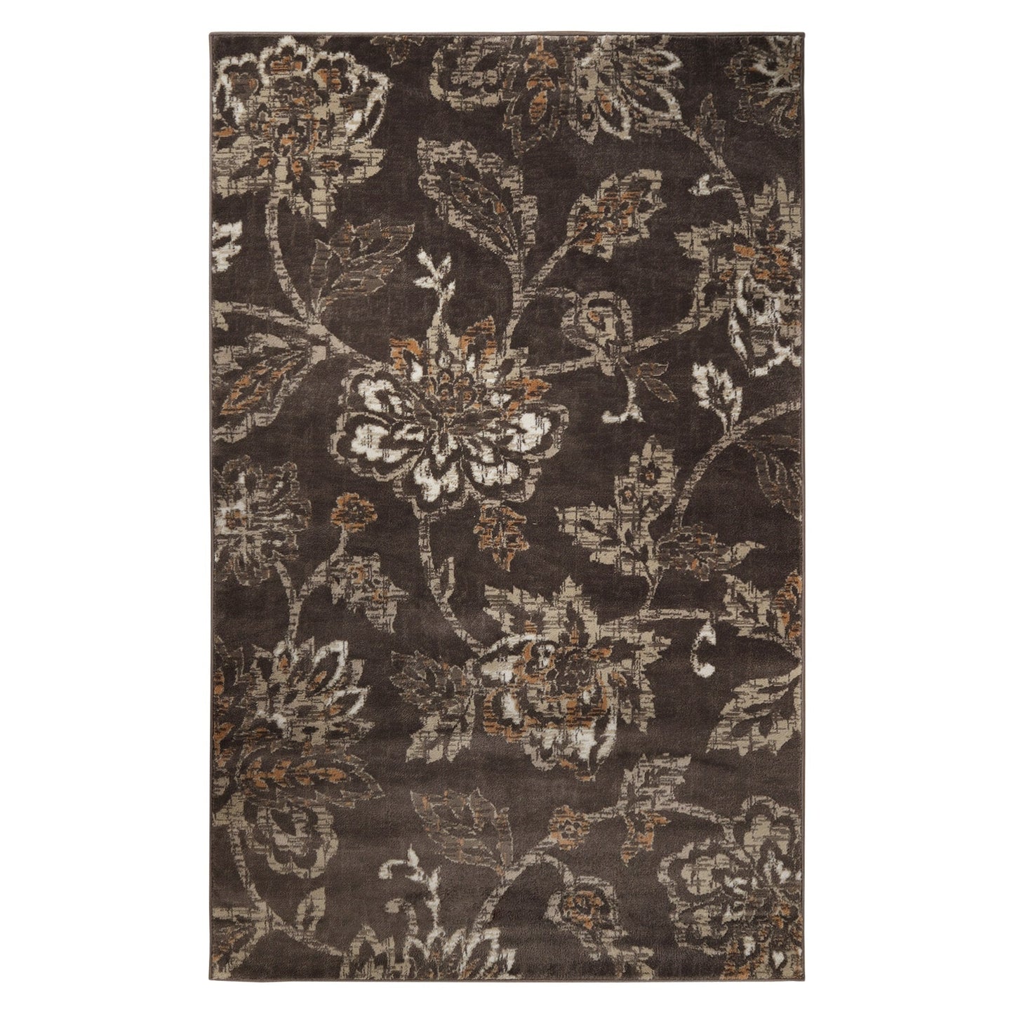 Tapis d'intérieur floral de style ferme jacobéen de qualité supérieure