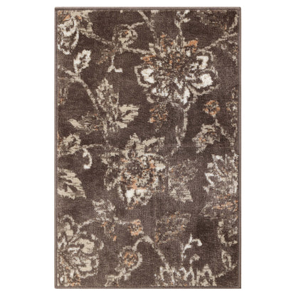 Tapis d'intérieur floral de style ferme jacobéen de qualité supérieure