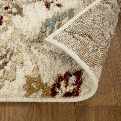 Tapis d'intérieur floral de style ferme jacobéen de qualité supérieure