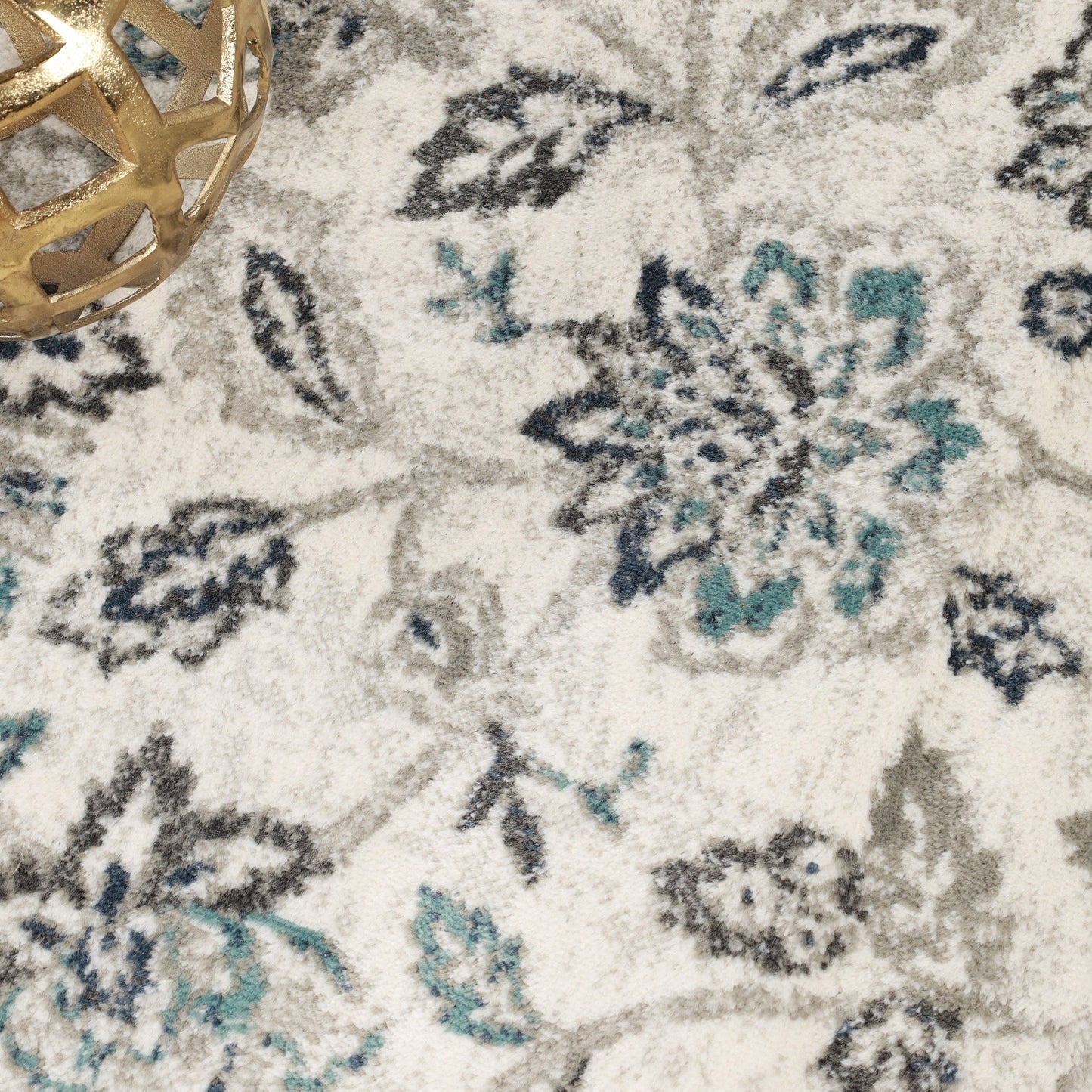 Tapis d'intérieur floral de style ferme jacobéen de qualité supérieure