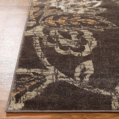 Tapis d'intérieur floral de style ferme jacobéen de qualité supérieure