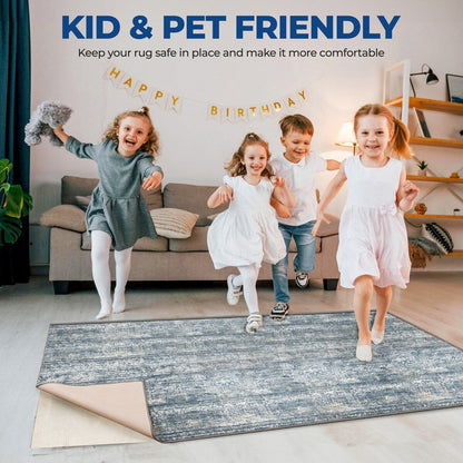 Sous-tapis d'intérieur réversible et antidérapant en mousse Rio de qualité supérieure - Crème