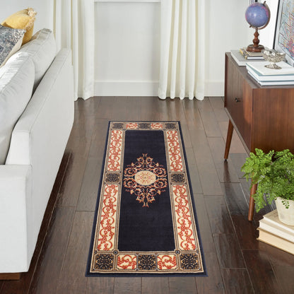 Grand tapis d'intérieur traditionnel de qualité supérieure
