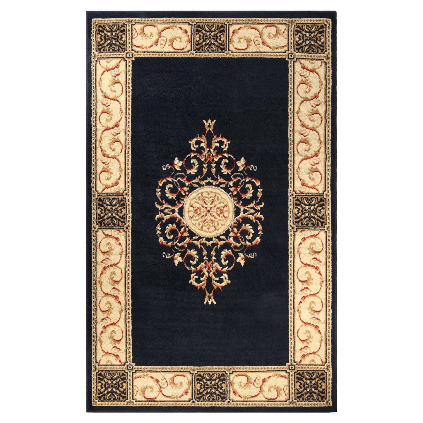 Grand tapis d'intérieur traditionnel de qualité supérieure