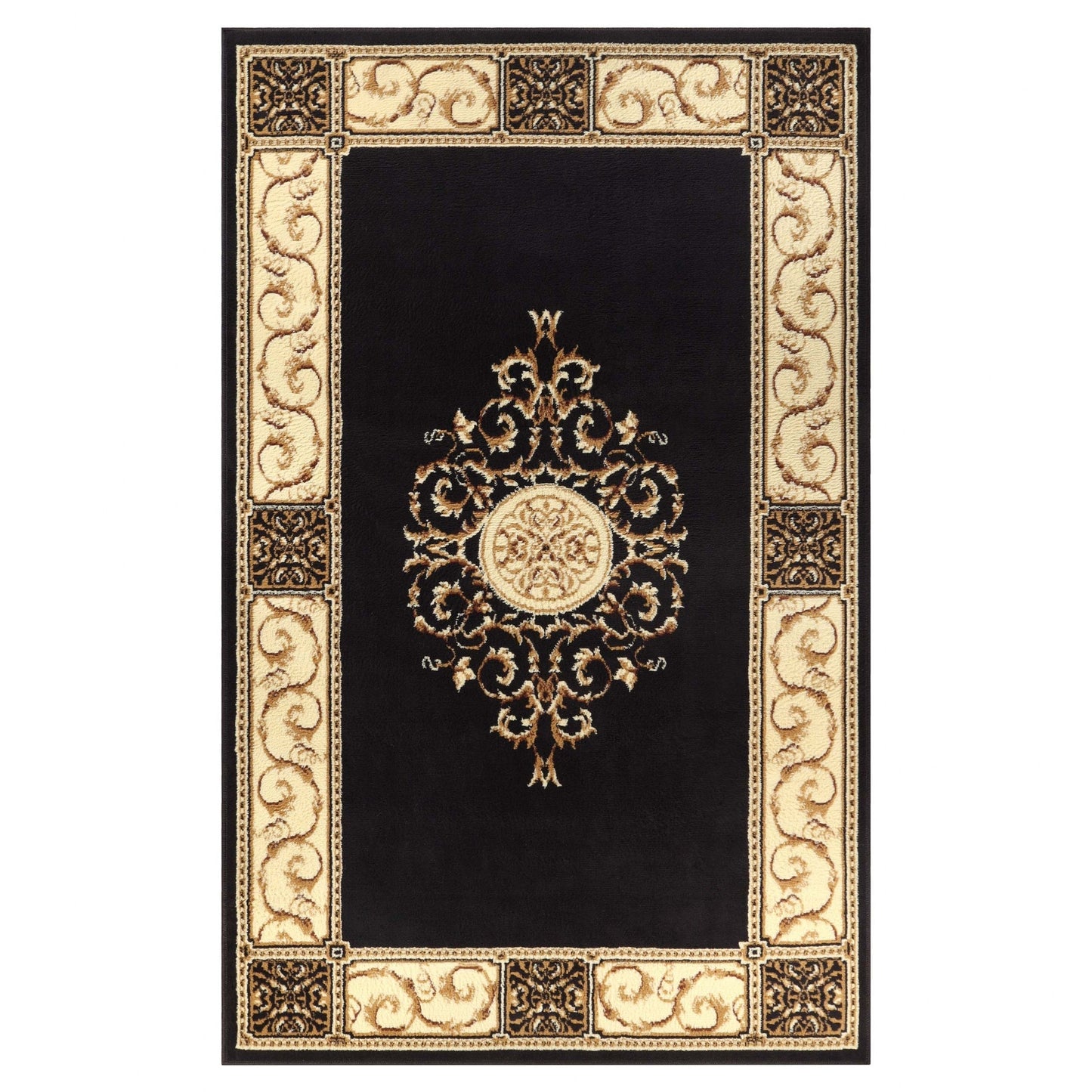 Grand tapis d'intérieur traditionnel de qualité supérieure