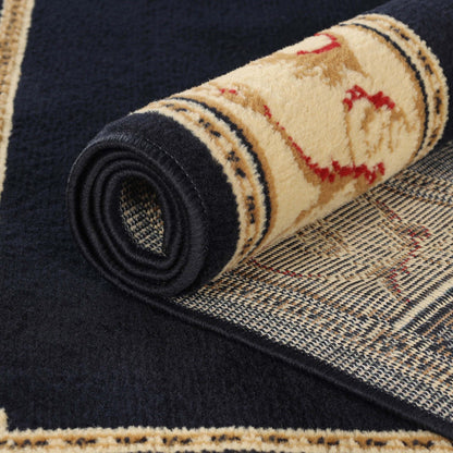 Grand tapis d'intérieur traditionnel de qualité supérieure