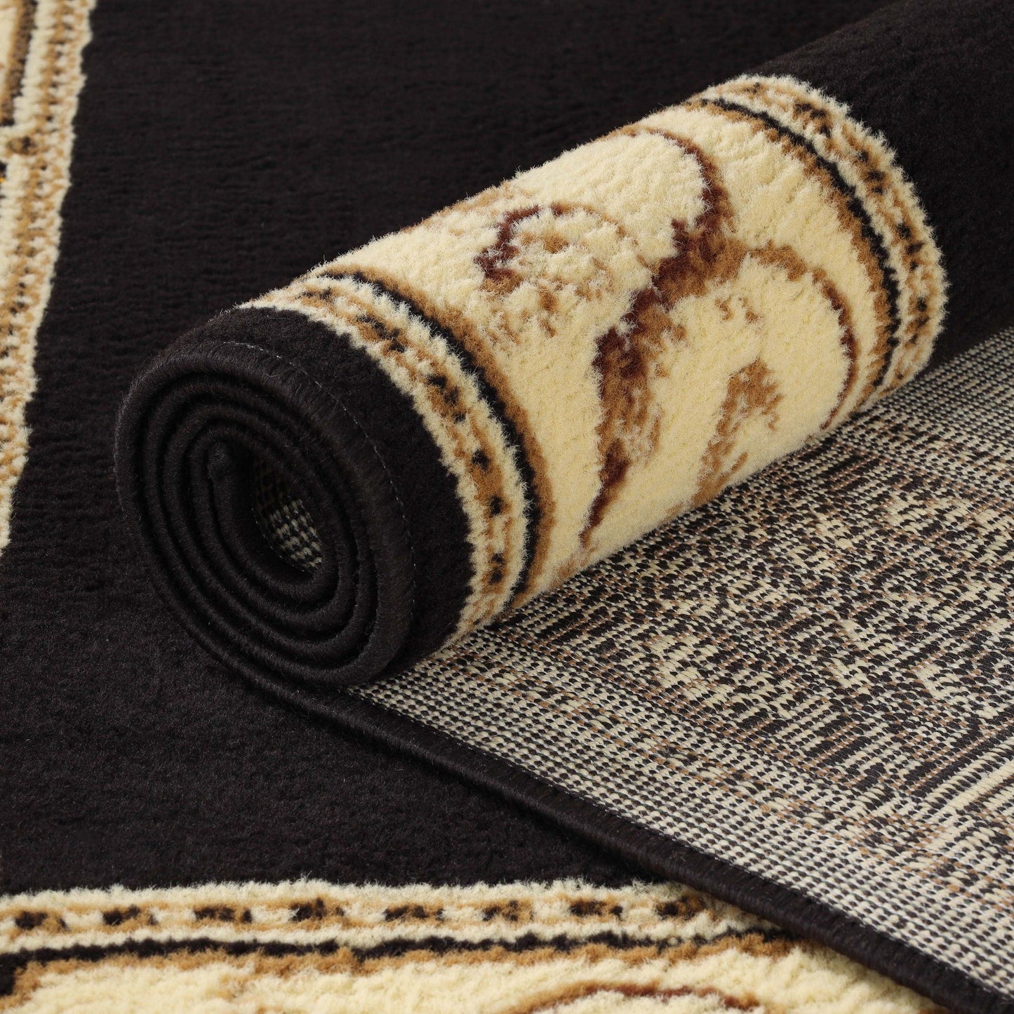 Grand tapis d'intérieur traditionnel de qualité supérieure