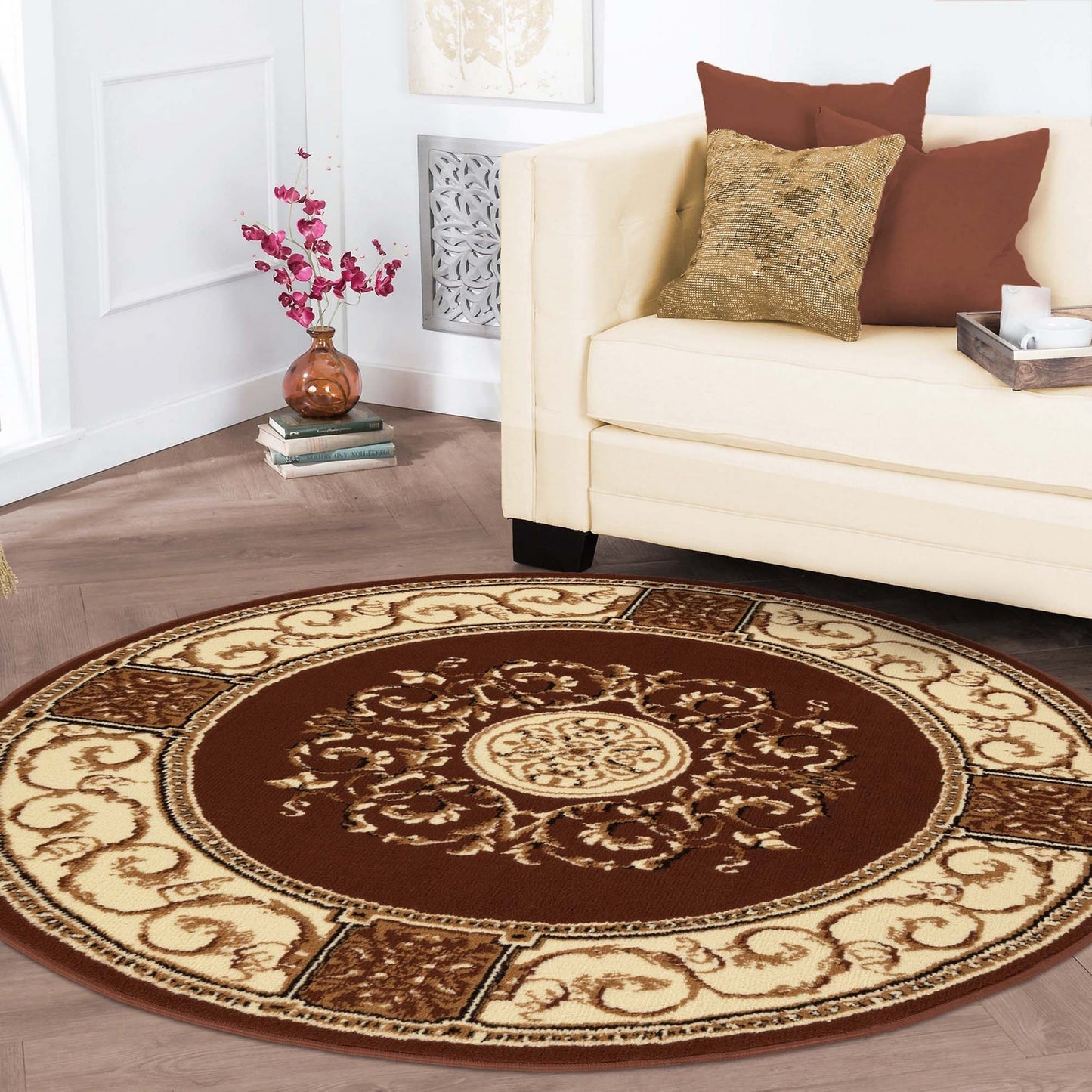 Grand tapis d'intérieur traditionnel de qualité supérieure