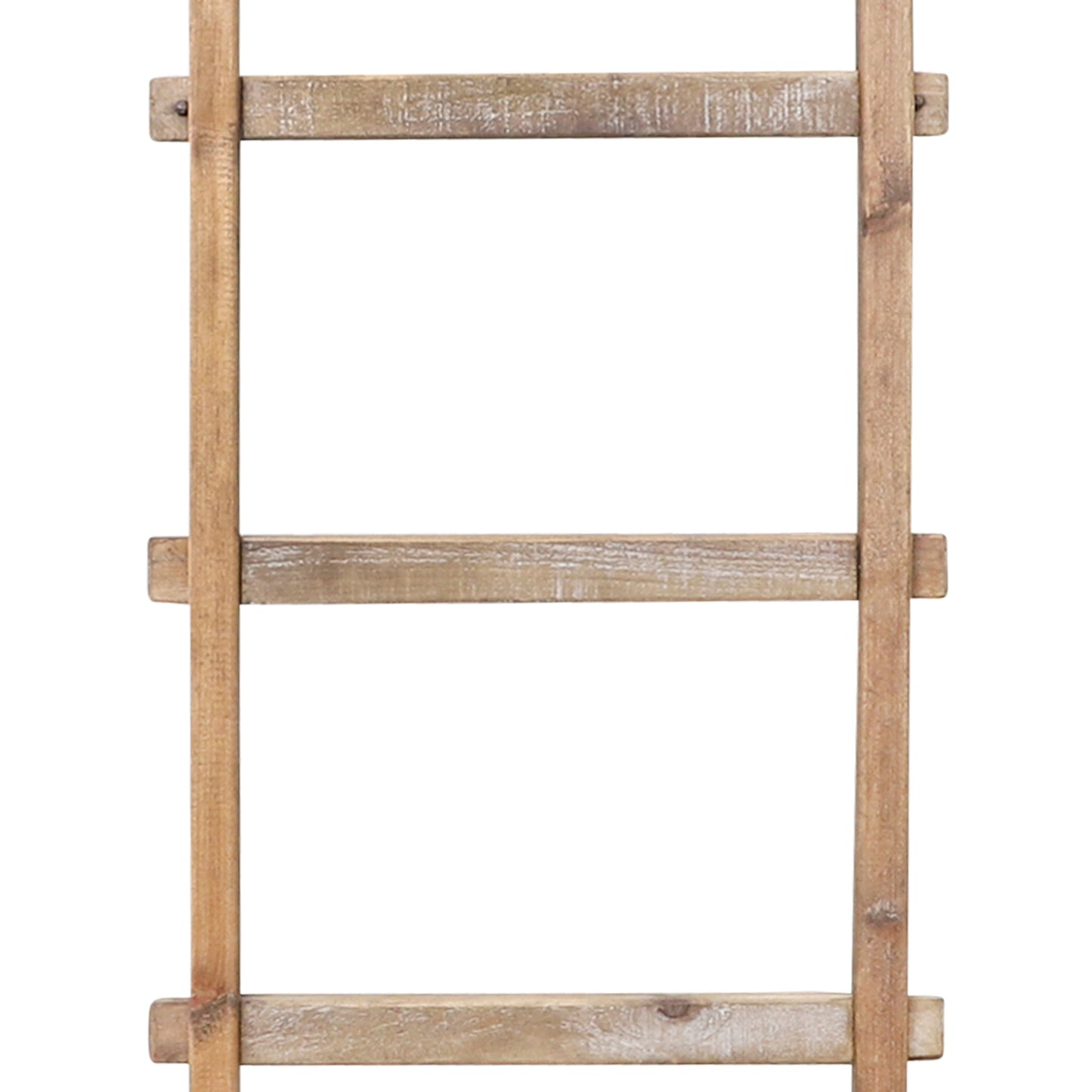 Échelle de rangement rustique Sagebrook Home de 1,8 m de haut, décorative et autoportante, pour le rangement – ​​48 x 5 x 193 cm