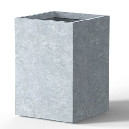 Jardinières rectangulaires en béton de grande taille / Grandes jardinières d'intérieur et d'extérieur