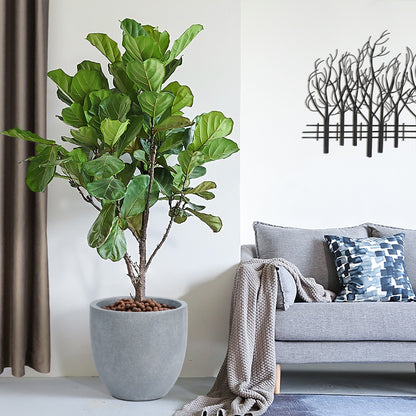 Jardinière ronde conique en MgO, pour l'intérieur et l'extérieur