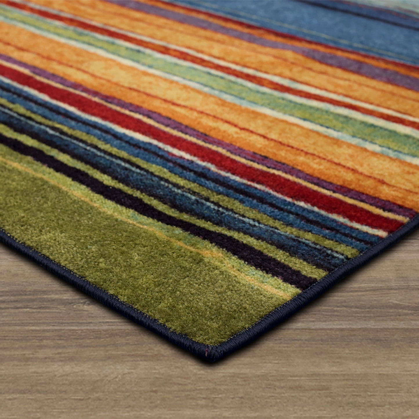 Tapis bohème rayé multicolore Sultan Nomad Curated