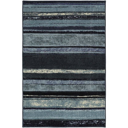 Tapis bohème rayé multicolore Sultan Nomad Curated