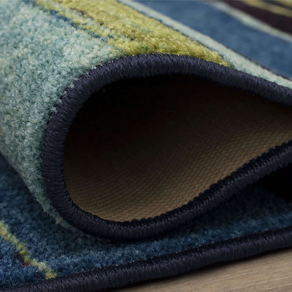 Tapis bohème rayé multicolore Sultan Nomad Curated