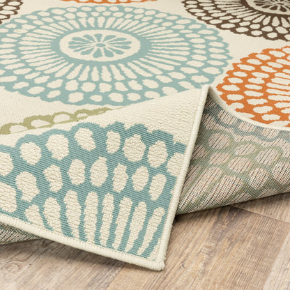 Tapis d'intérieur et d'extérieur multicolore Vista Home Malta Medallions