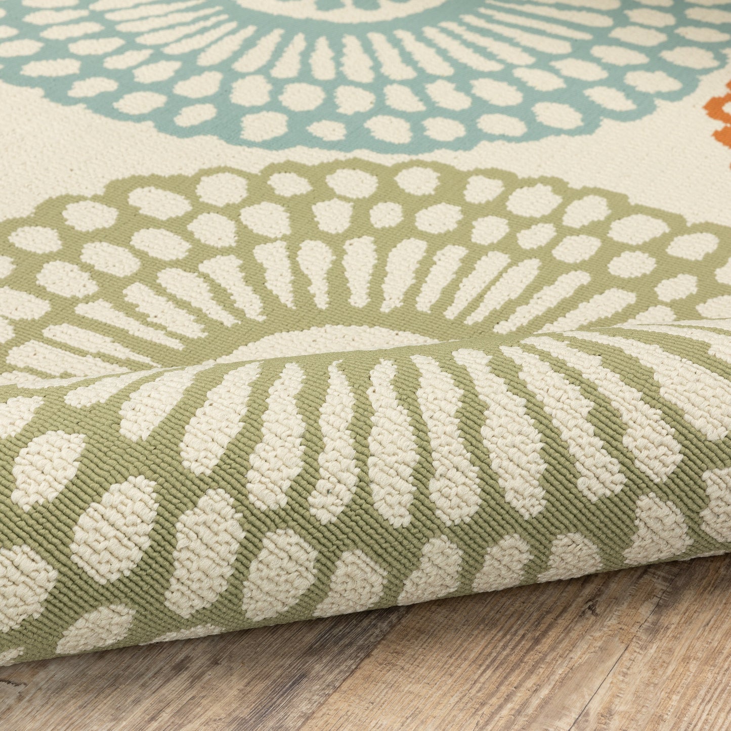 Tapis d'intérieur et d'extérieur multicolore Vista Home Malta Medallions