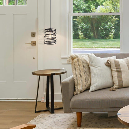 Suspension à 1 lumière de style ferme Gray Barn pour îlot de cuisine et salle à manger