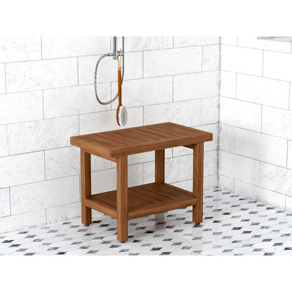 Le banc de douche en teck original pour spa
