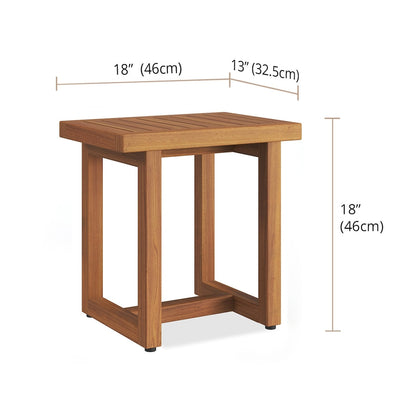 Le banc de douche en teck original pour spa