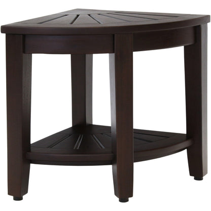 Le banc de douche d'angle en teck original Kai