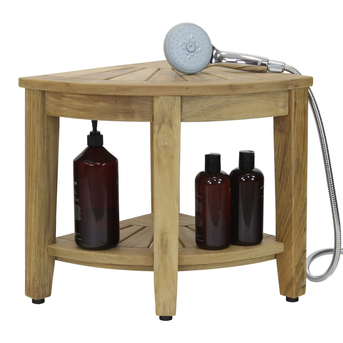 Le banc de douche d'angle en teck original Kai