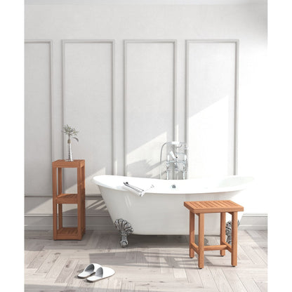 Le banc de douche en teck original pour spa