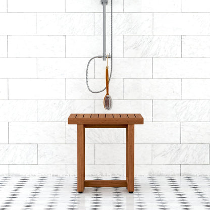 Le banc de douche en teck original pour spa