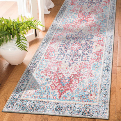 Tapis multi-surfaces traditionnel, vintage et vieilli, lavable en machine
