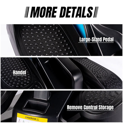 Vélo elliptique sous le bureau, avec télécommande, pédalier assis pour seniors, adultes et adolescents