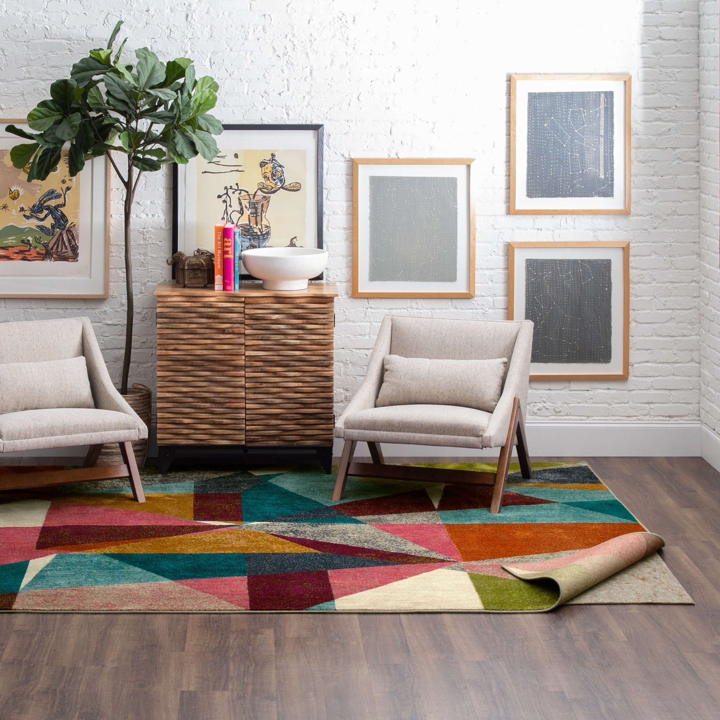 Sous-tapis antidérapant universel en feutre épais Mohawk Home - Gris