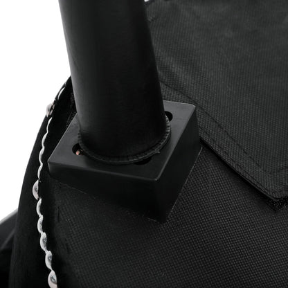 Tabouret de maquillage VEIKOUS avec dossier bas et pieds en bois - 17,3 x 15,7 x 25,1