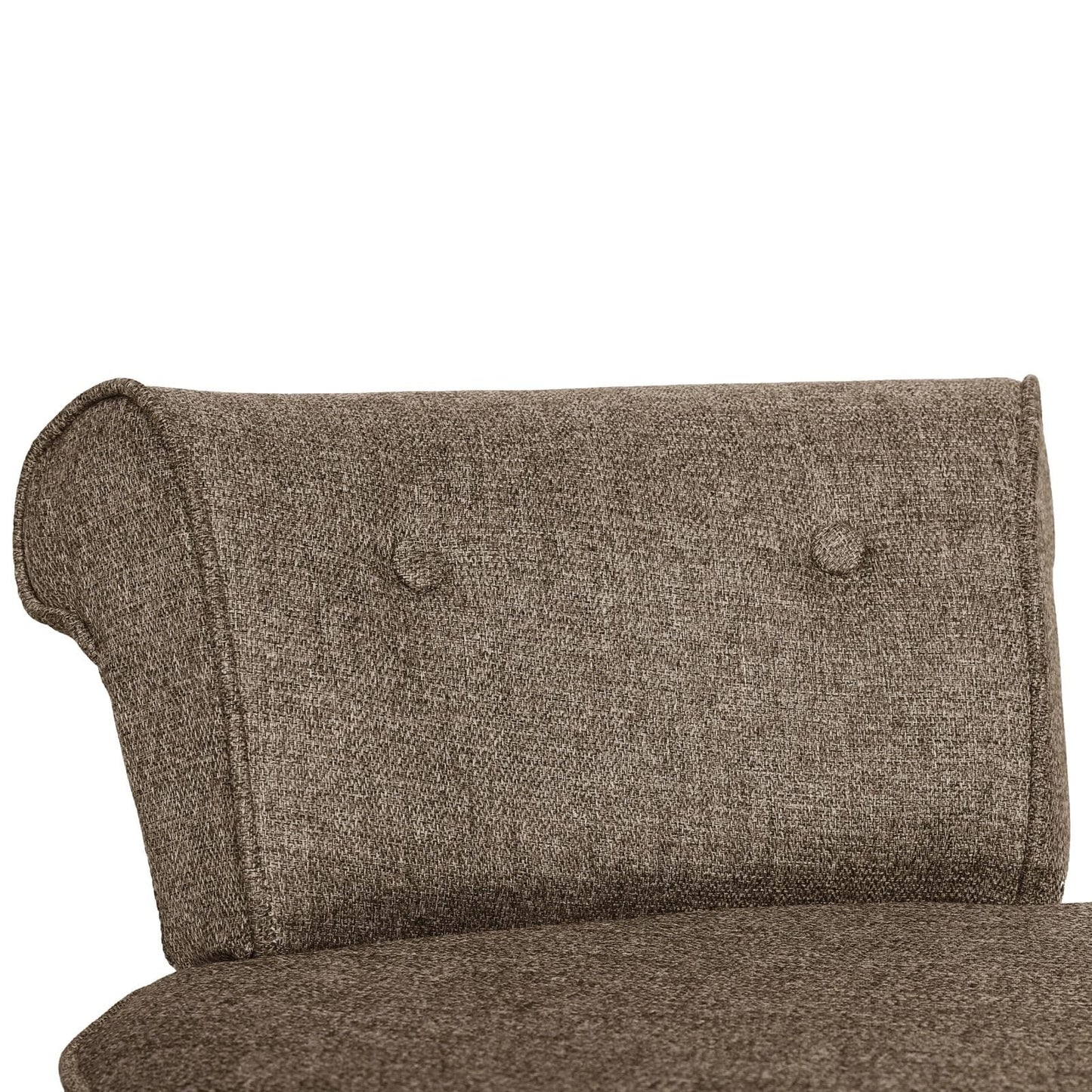 Tabouret de maquillage VEIKOUS avec dossier bas et pieds en bois - 17,3 x 15,7 x 25,1