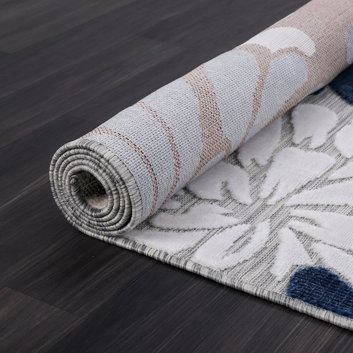 Tapis d'intérieur et d'extérieur à motif floral VILLADECOR, à poils courts et longs, pour terrasse