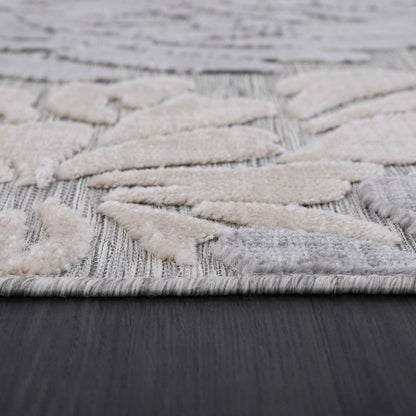 Tapis d'intérieur et d'extérieur à motif floral VILLADECOR, à poils courts et longs, pour terrasse