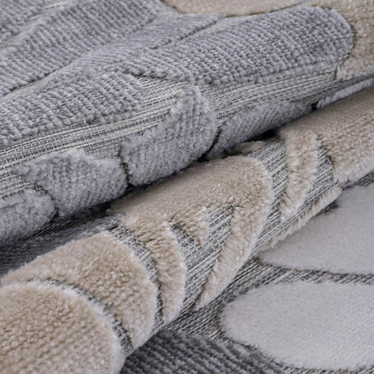 Tapis d'intérieur et d'extérieur à motif floral VILLADECOR, à poils courts et longs, pour terrasse