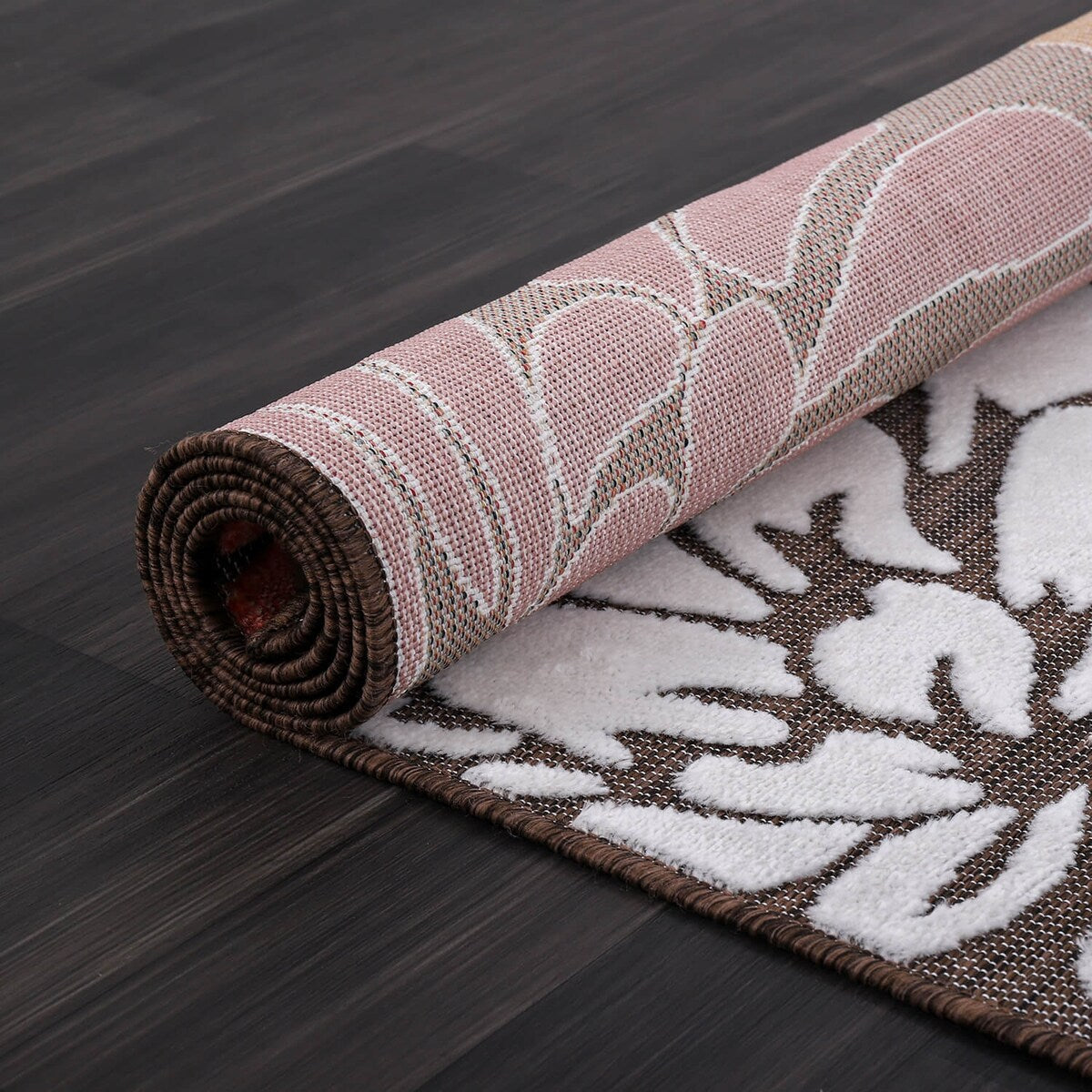 Tapis d'intérieur et d'extérieur à motif floral VILLADECOR, à poils courts et longs, pour terrasse