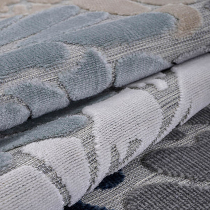 Tapis d'intérieur et d'extérieur à motif floral VILLADECOR, à poils courts et longs, pour terrasse