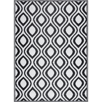 Tapis de sol d'extérieur léger et réversible en plastique recyclé Venice