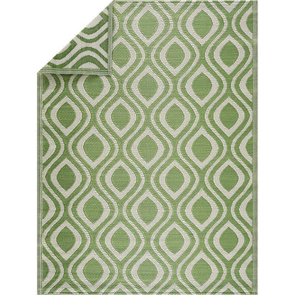 Tapis de sol d'extérieur léger et réversible en plastique recyclé Venice