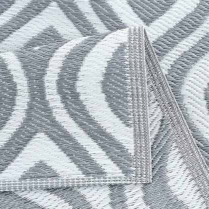 Tapis de sol d'extérieur léger et réversible en plastique recyclé Venice