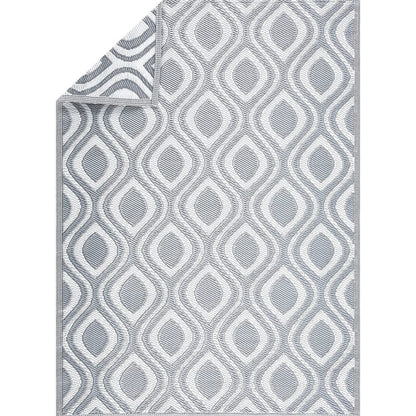 Tapis de sol d'extérieur léger et réversible en plastique recyclé Venice