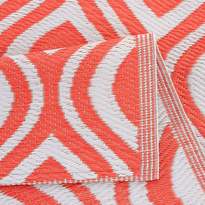 Tapis de sol d'extérieur léger et réversible en plastique recyclé Venice