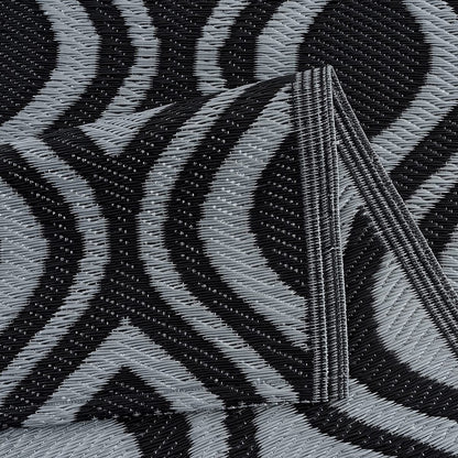 Tapis de sol d'extérieur léger et réversible en plastique recyclé Venice