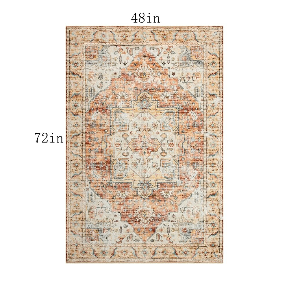 Tapis abstrait moderne vintage