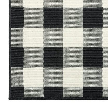 Tapis d'intérieur/extérieur à carreaux vichy de Malte de Vista Home