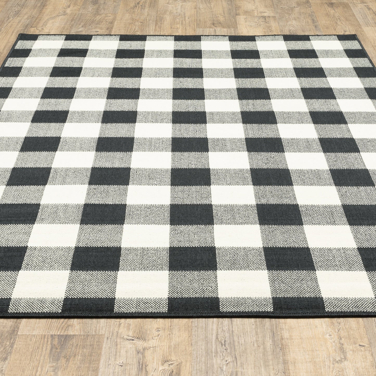 Tapis d'intérieur/extérieur à carreaux vichy de Malte de Vista Home