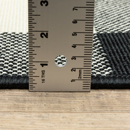 Tapis d'intérieur/extérieur à carreaux vichy de Malte de Vista Home