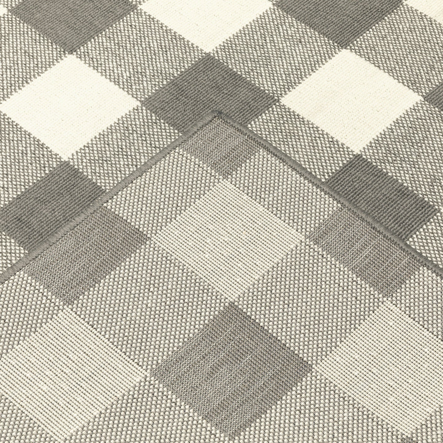 Tapis d'intérieur/extérieur à carreaux vichy de Malte de Vista Home
