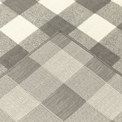 Tapis d'intérieur/extérieur à carreaux vichy de Malte de Vista Home