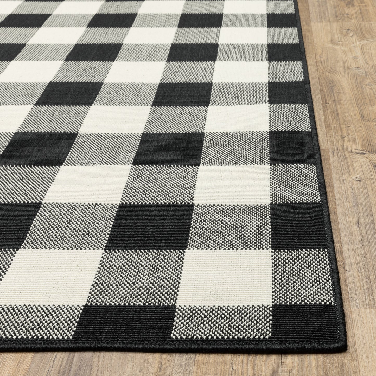 Tapis d'intérieur/extérieur à carreaux vichy de Malte de Vista Home